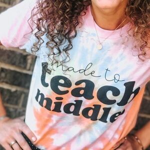 Made to Teach Middles Teacher Shirt